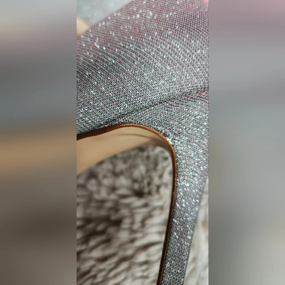 Paul Green Designer Iridescent Silver Heels - uk Size 6.5, us size 9 Worn 1 Time - Picture 12 of 13